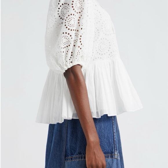 NWT Sea New York Maeve Eyelet Peplum sz small $350 - Picture 4 of 7